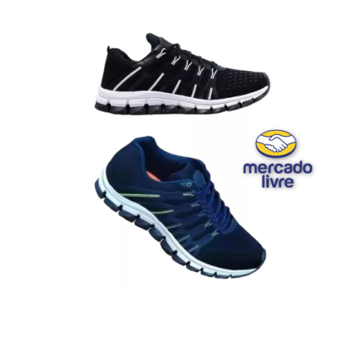 Tenis Masculino Olimp Kit 02 Pares Academia