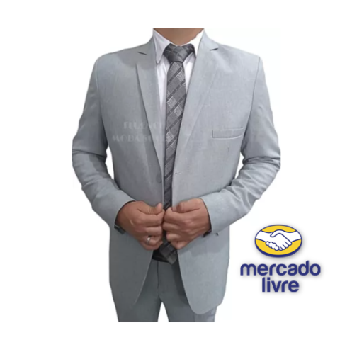 Terno Social Masculino Slim Microfibra